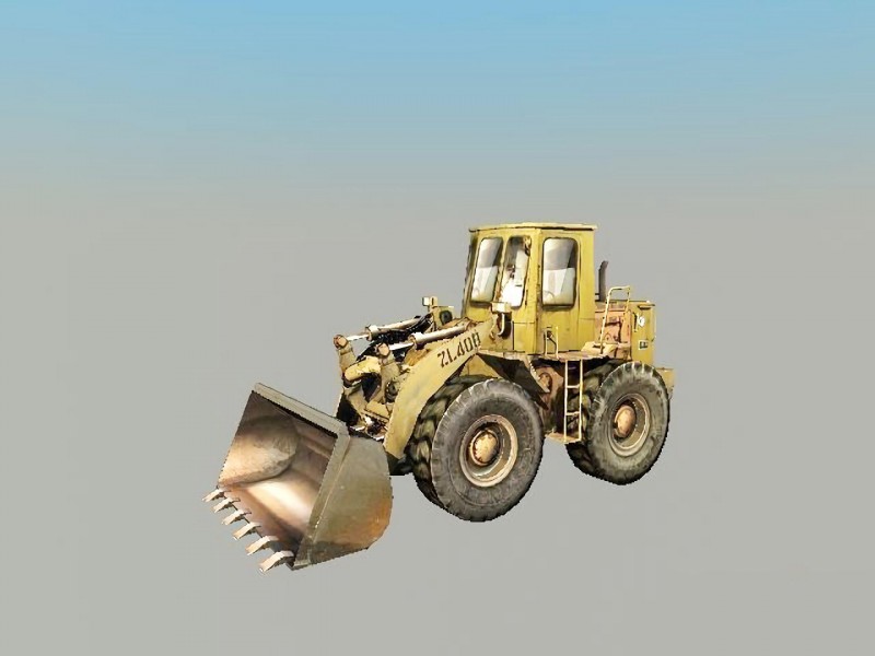 Old Bulldozer 3d model download — 3D model download