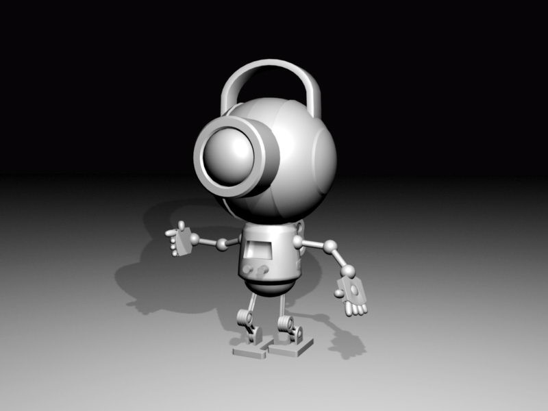 Cute Cyborg 3d model download — 3D model download