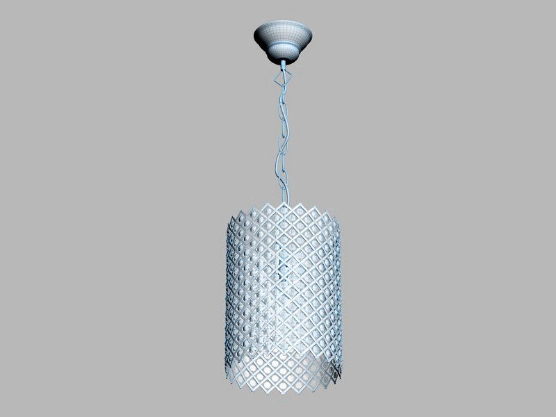 Cylinder Chandelier 3d model download — 3D model download