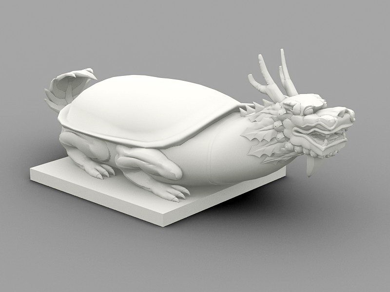 Black Tortoise Chinese Legendary Creature 3d model download — 3D model download