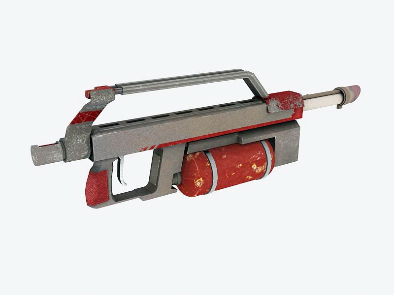 Flamethrower Gun 3d model download — 3D model download