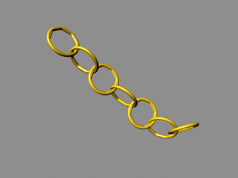 Gold Chain 3d model download — 3D model download