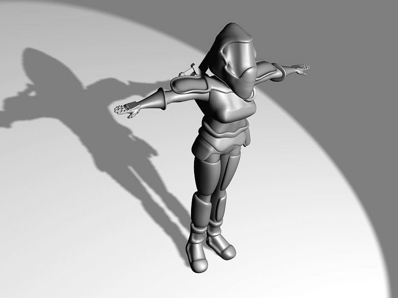 Female Sci-Fi Marine Armor 3d model download — 3D model download