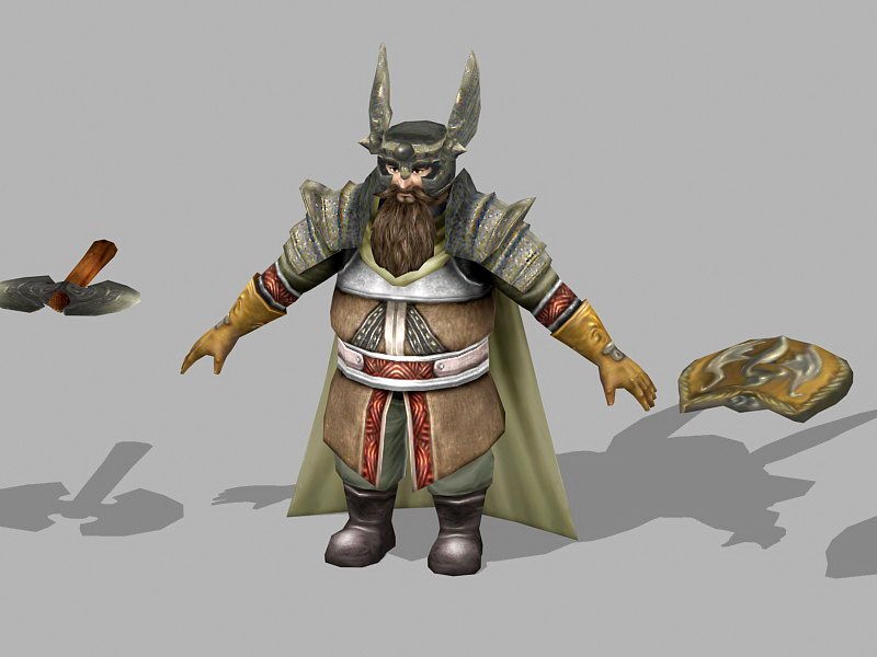 Dwarf Runelord Concept Art 3d model download — 3D model download