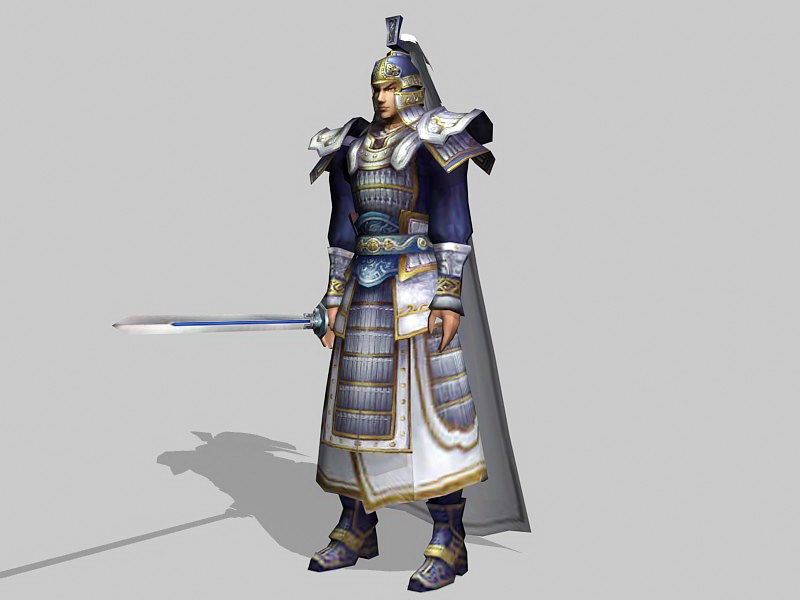 Ancient Chinese Warlord 3d model download — 3D model download