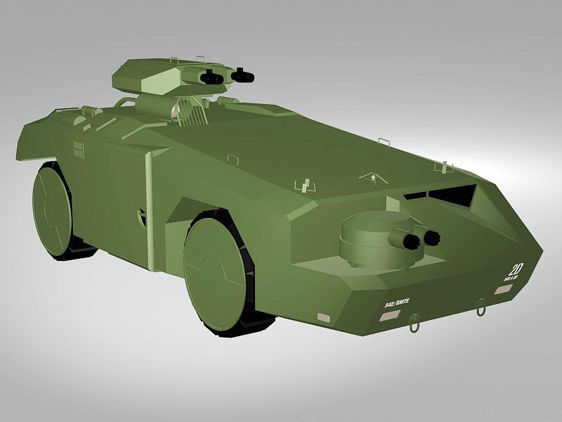 APC Armored Fighting Vehicle 3d model download — 3D model download