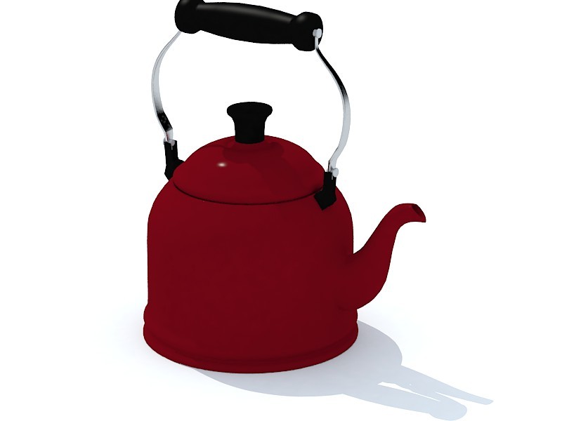 Red Kettle 3d model download — 3D model download