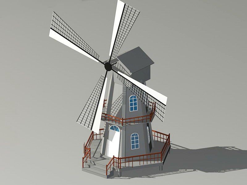 Historic Windmill 3d model download — 3D model download