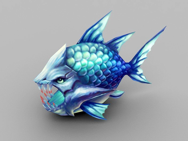 Deep Sea Monster Fish 3d model download — 3D model download