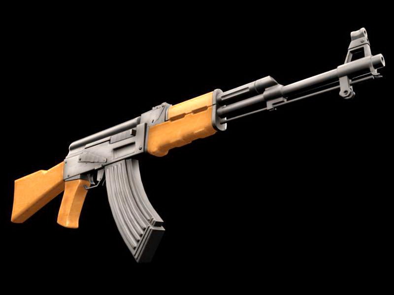 Soviet AK-47 3d model download — 3D model download
