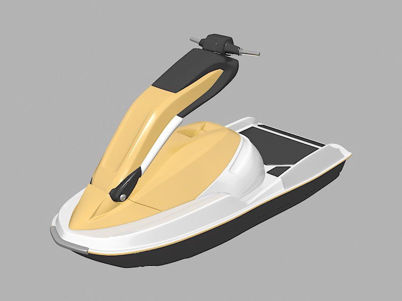 Water Scooter Boat 3d model download — 3D model download