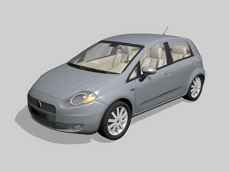 Fiat Punto Car 3d model download — 3D model download