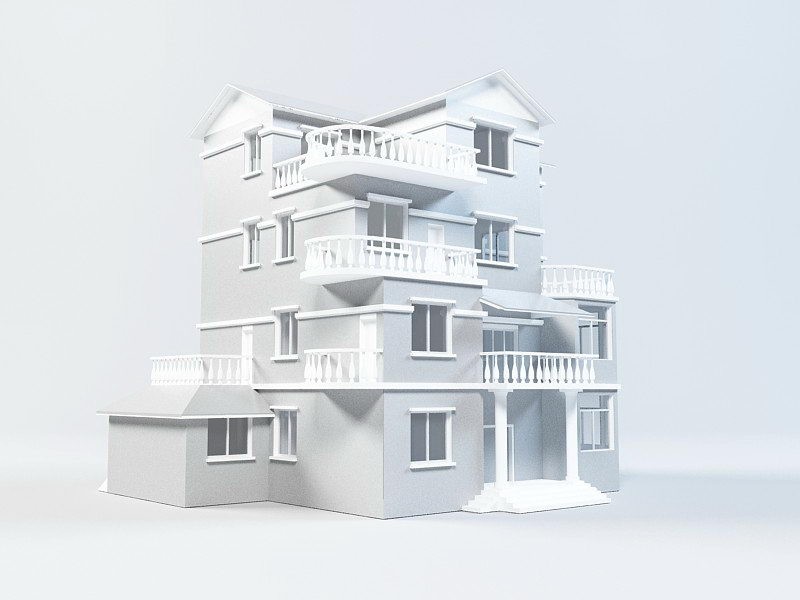 Modern House 3d model download — 3D model download