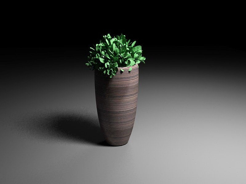 Tall Potted Plants 3d model download — 3D model download
