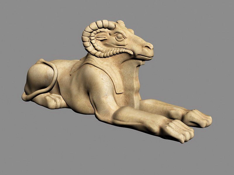 Giant Sheep Statue 3d model download — 3D model download