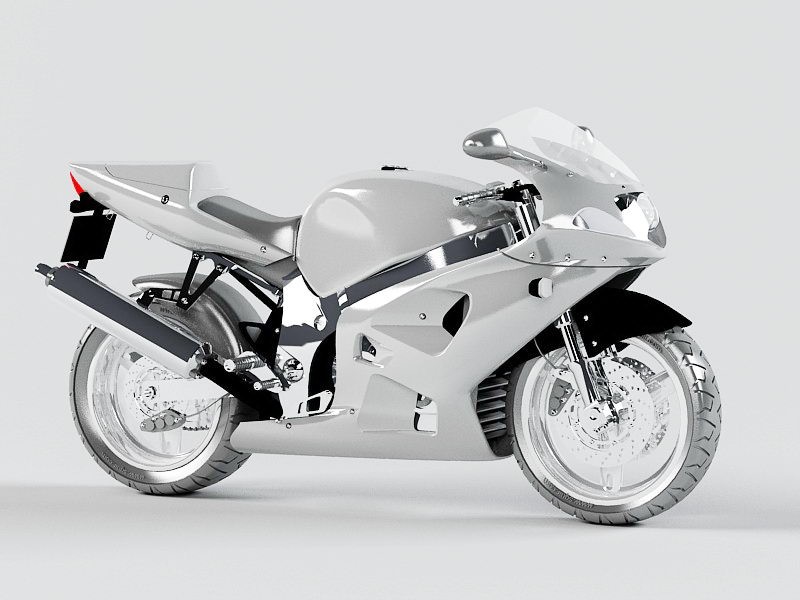 Exotic Motorcycle 3d model download — 3D model download