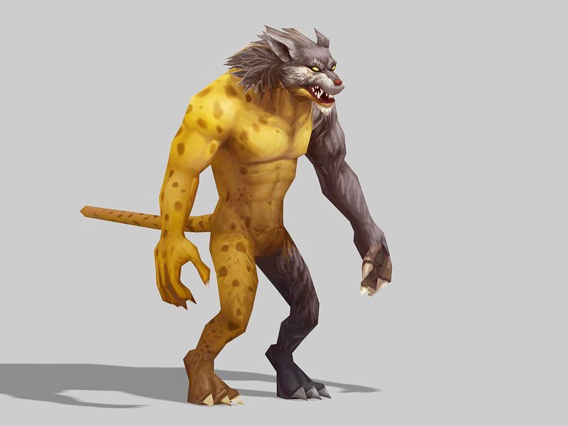 Anime Leopard Man 3d model download — 3D model download