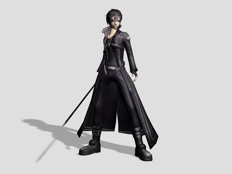 Anime Boy Kirito 3d model download — 3D model download