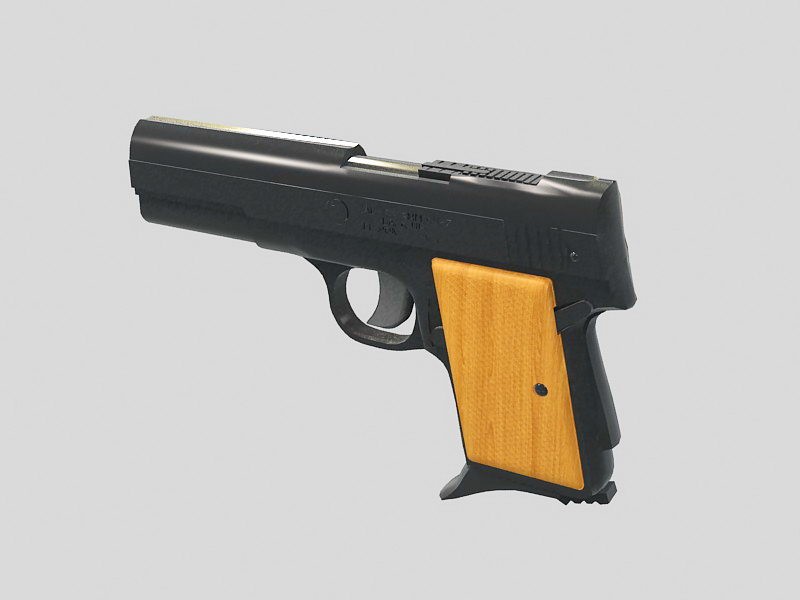 AMT .380 Pistol 3d model download — 3D model download