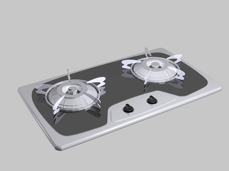 Kitchen Gas Stove Top 3d model download — 3D model download