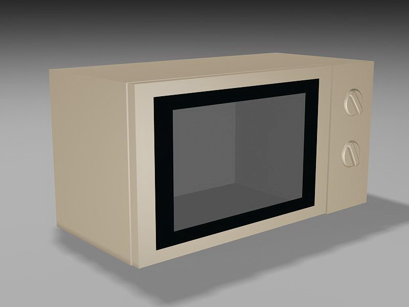 Countertop Microwave Oven 3d model download — 3D model download