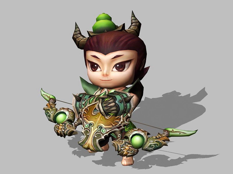 Anime Hunter Boy 3d model download — 3D model download