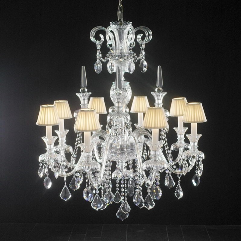 Classic Crystal Damask Chandelier 3d model download — 3D model download