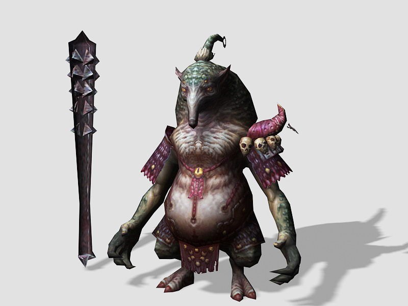 Anime Anteater Monster 3d model download — 3D model download