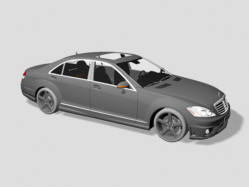 Mercedes-Benz S 65 AMG 3d model download — 3D model download