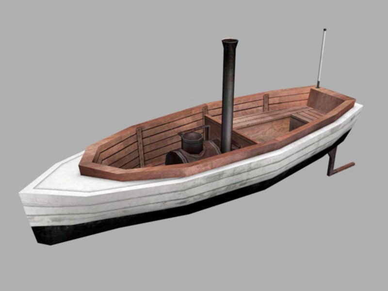 Launch Boat 3d model download — 3D model download