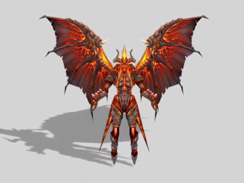 Devil Demon with Wings 3d model download — 3D model download