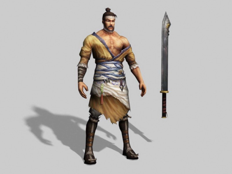 Chinese Warrior Character Art 3d model download — 3D model download