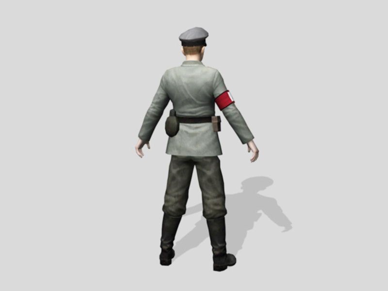 WW2 Nazi Soldier 3d model download — 3D model download