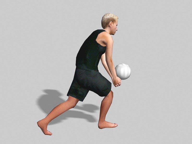 Guy Volleyball Player 3d model download — 3D model download