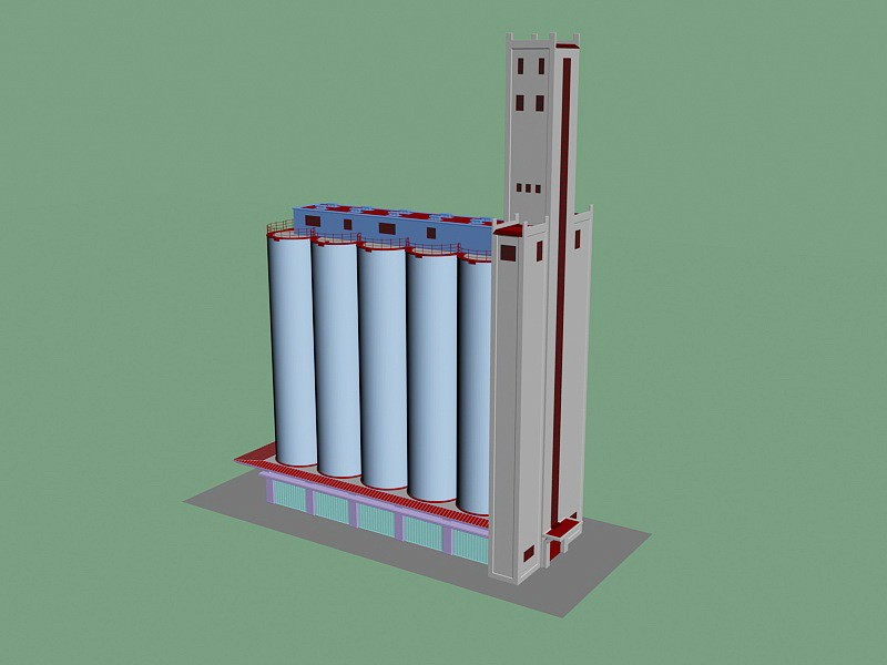 Chemical Factory 3d model download — 3D model download