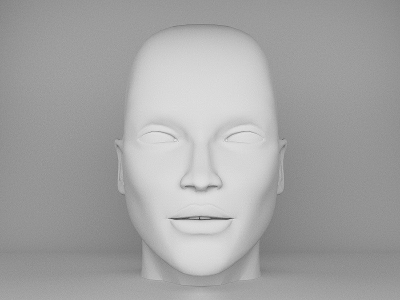 Human Male Head 3d model download — 3D model download
