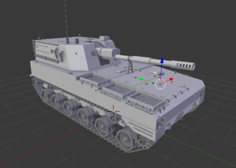 PLZ-07 Self-Propelled Howitzer 3d model download — 3D model download