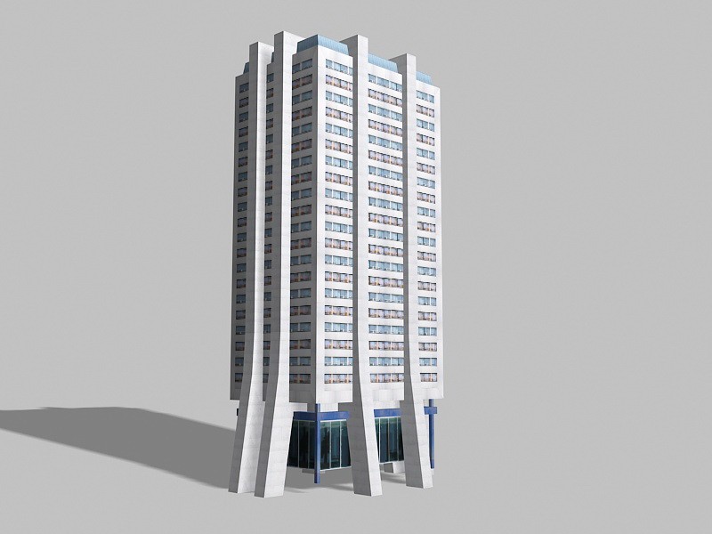 Modern Corporate Office Building 3d model download — 3D model download
