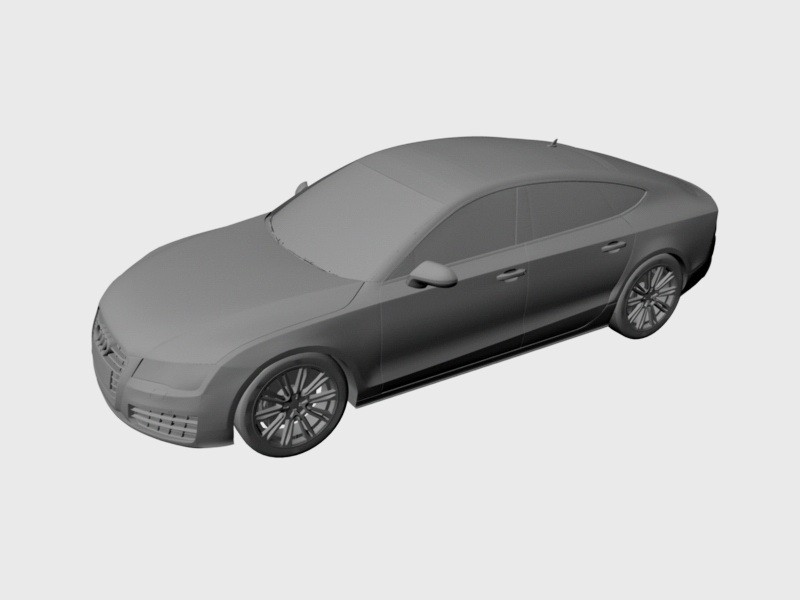 Audi A7 Executive Car 3d model download — 3D model download