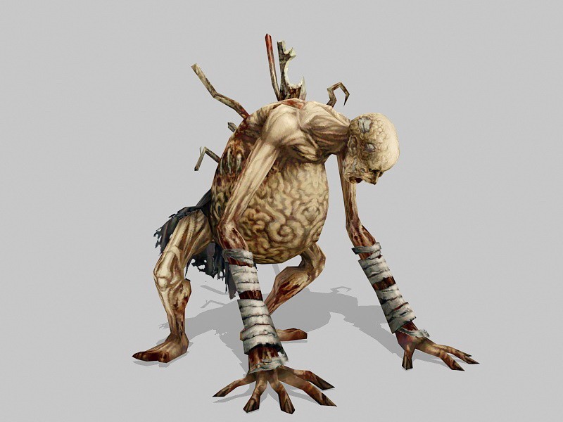 Scary Mummy Zombie 3d model download — 3D model download