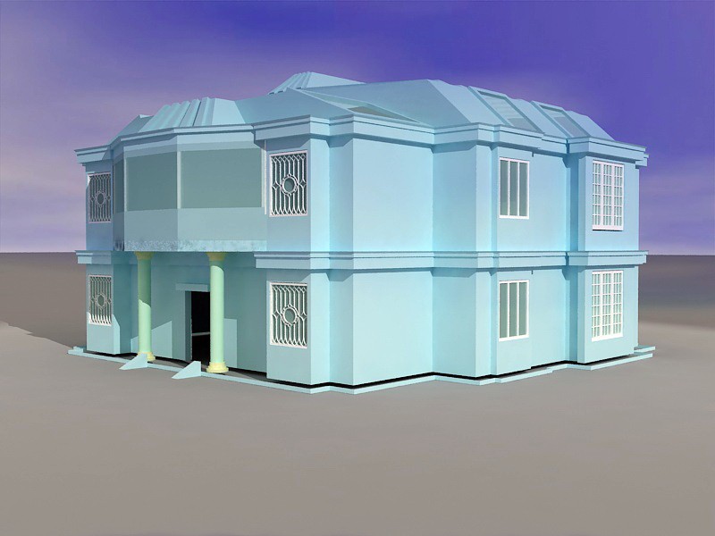 Small Country Home 3d model download — 3D model download