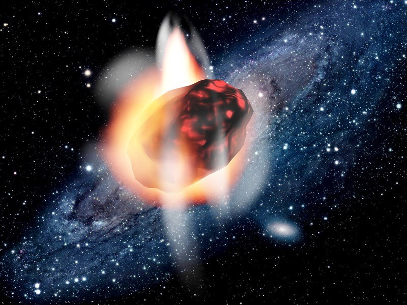 Meteorite Falling From Sky Stars 3d model download — 3D model download
