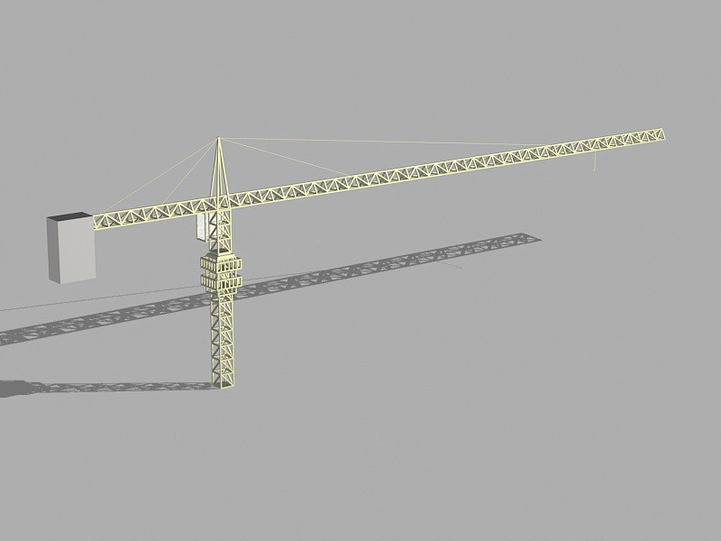 Construction Tower Crane 3d model download — 3D model download