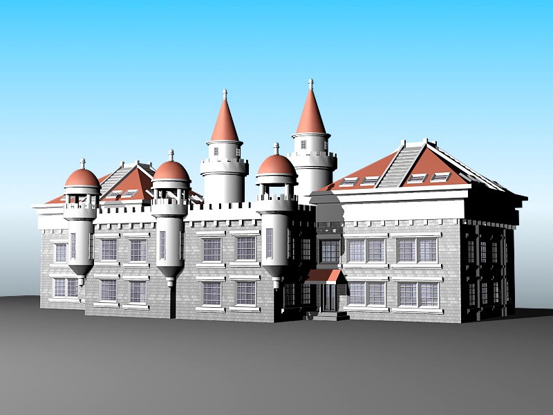 Vintage Victorian House 3d model download — 3D model download