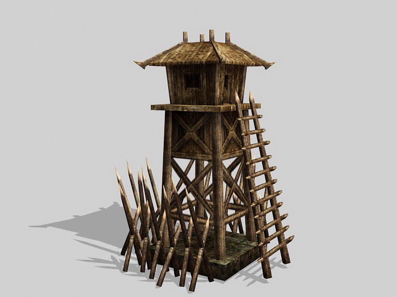 Medieval Guard Tower 3d model download — 3D model download