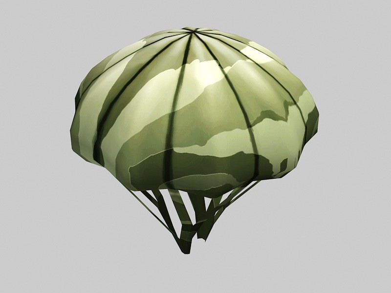 Military Parachute 3d model download — 3D model download