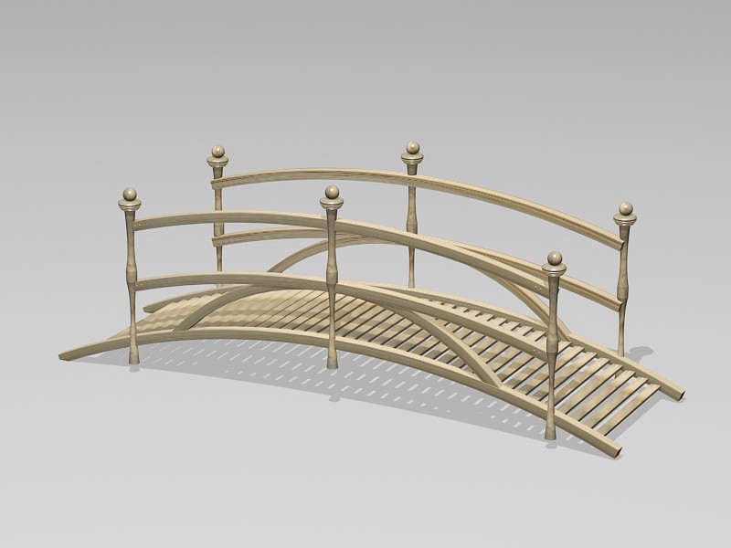 Small Garden Bridge 3d model download — 3D model download