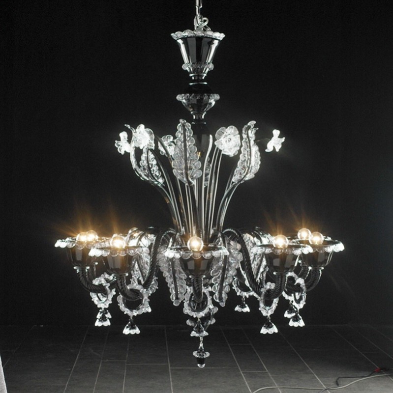 Vintage French Crystal Chandelier 3d model download — 3D model download