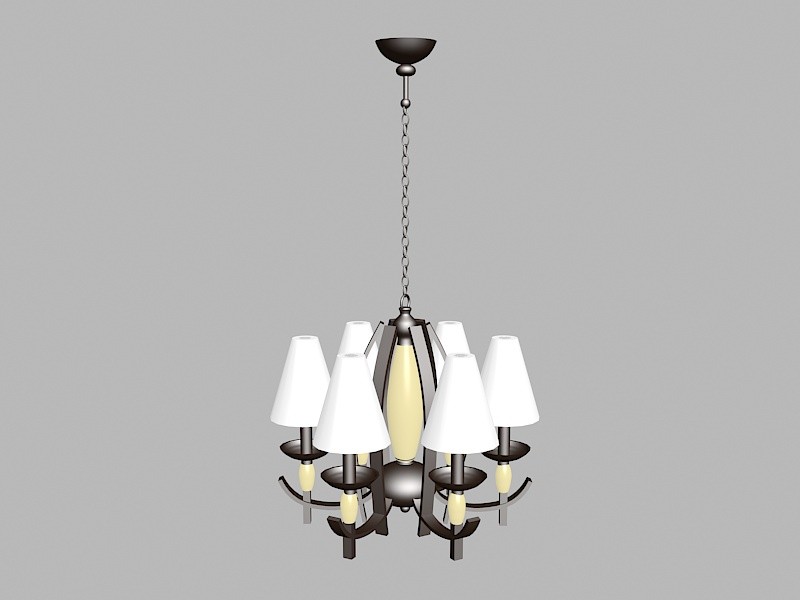 Art Deco Chandelier Lighting Fixtures 3d model download — 3D model download