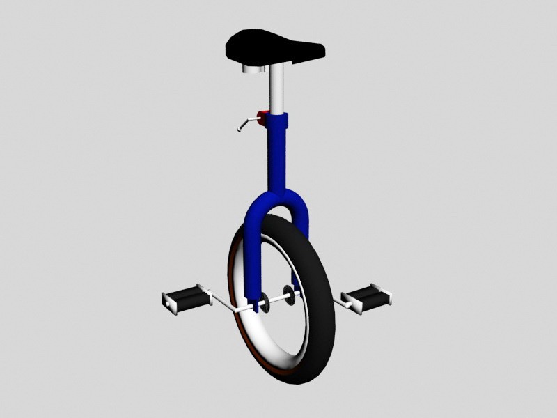 Old Unicycle 3d model download — 3D model download